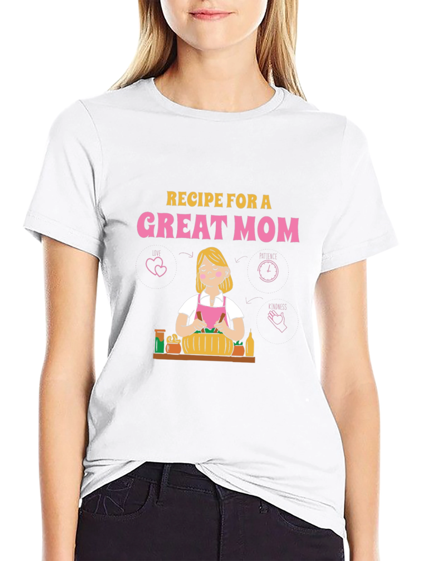 Camiseta Negra Receta para una Gran Mamá
