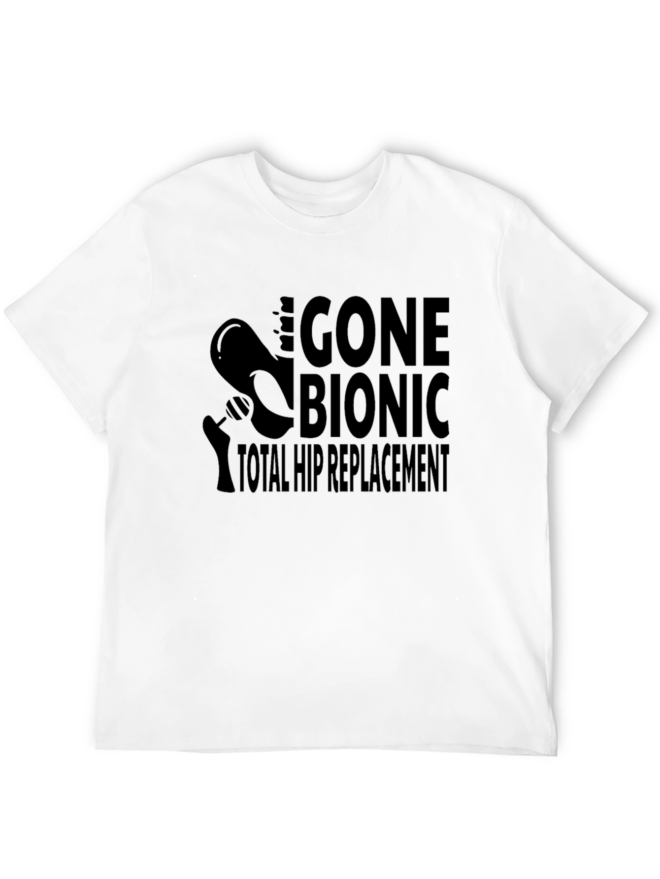 Camiseta Negra - Reemplazo Total de Cadera Biónica