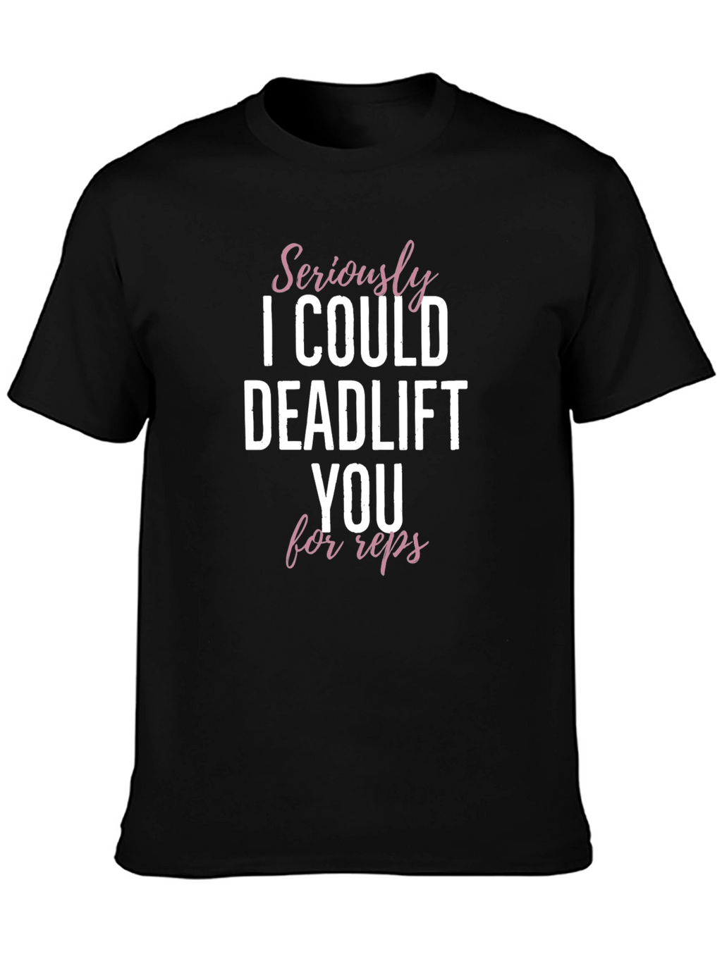 Camiseta Negra - Deadlift para Repeticiones