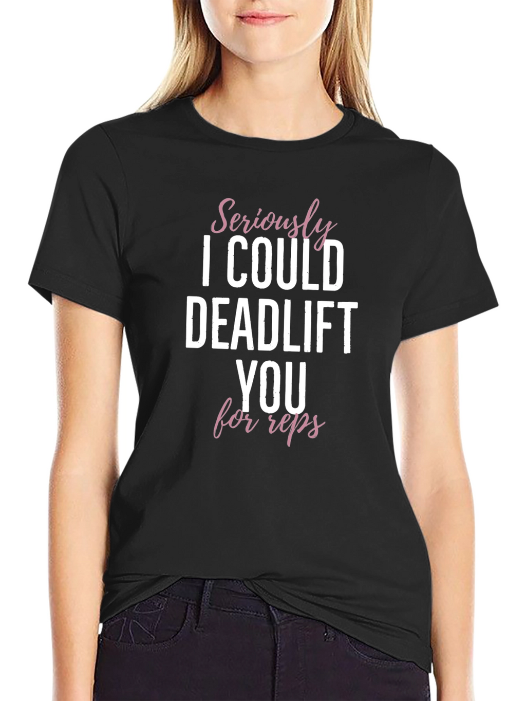 Camiseta Negra - Deadlift para Repeticiones