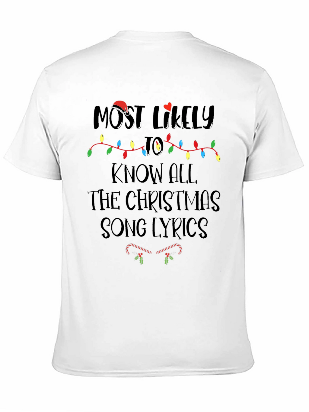 Camiseta Navideña: Más Probable Saber Canciones