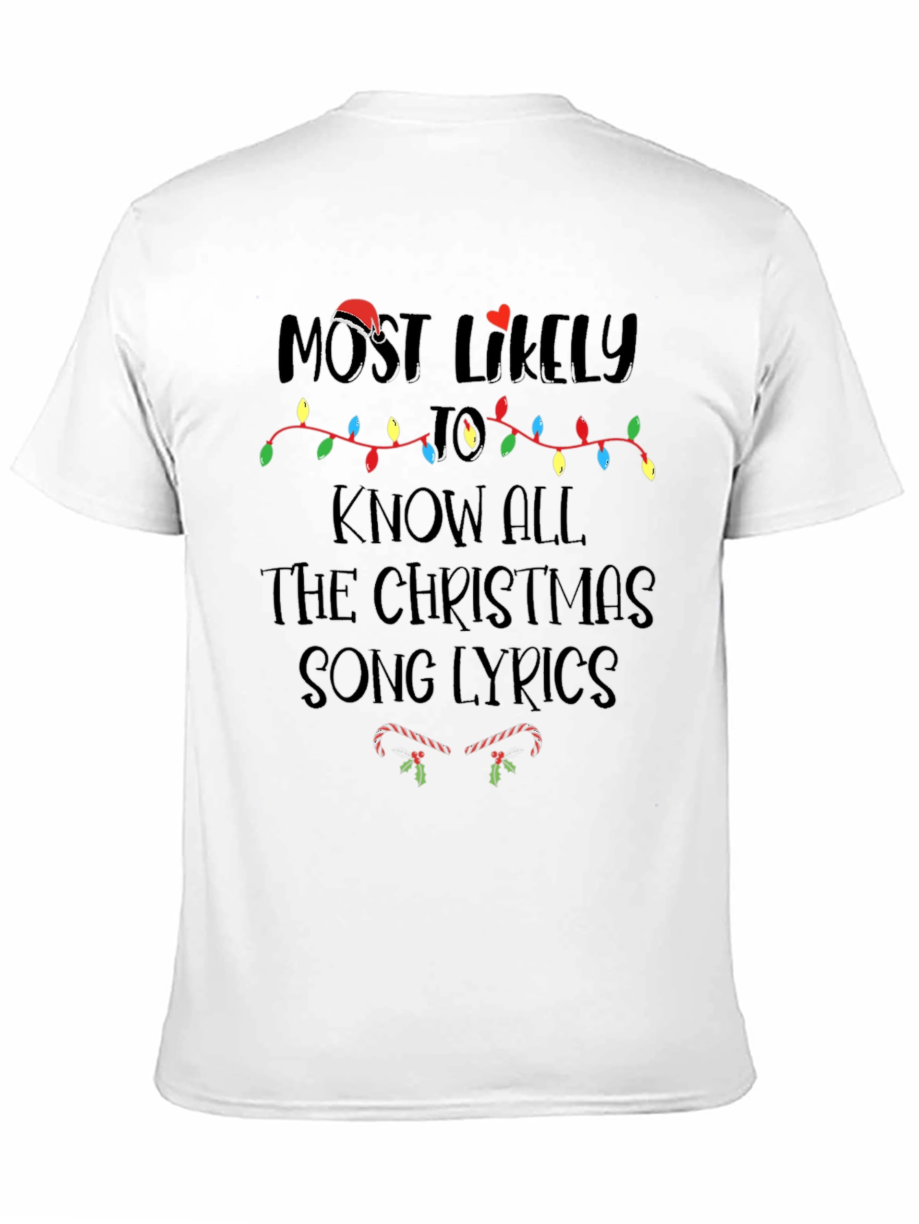 Camiseta Navideña: Más Probable Saber Canciones