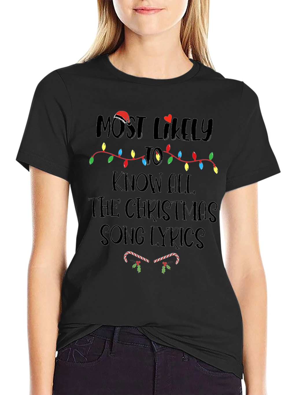 Camiseta Navideña: Más Probable Saber Canciones