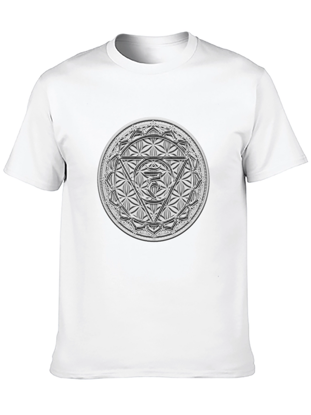 Camiseta Negra con Diseño Chakra Ajna