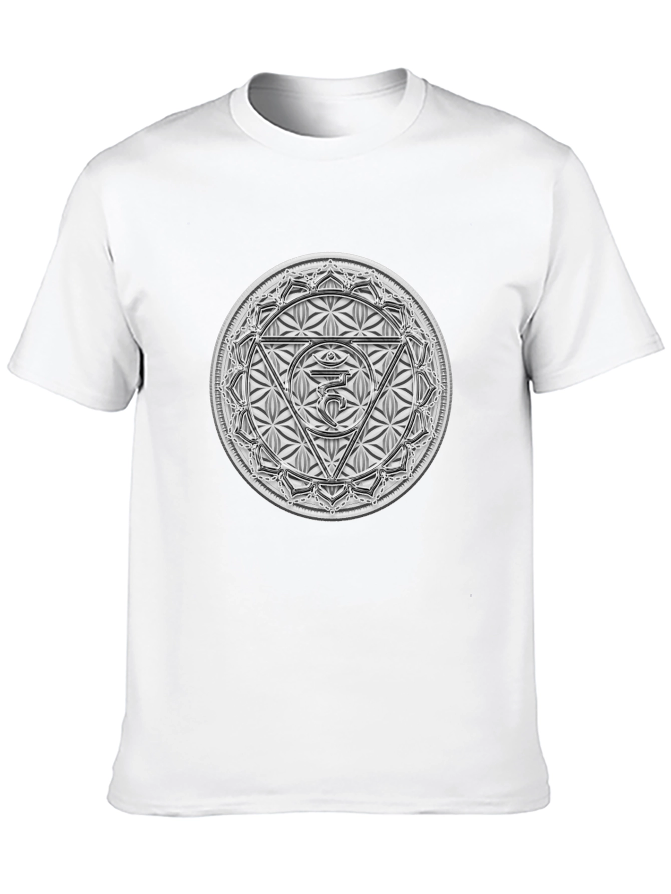 Camiseta Negra con Diseño Chakra Ajna