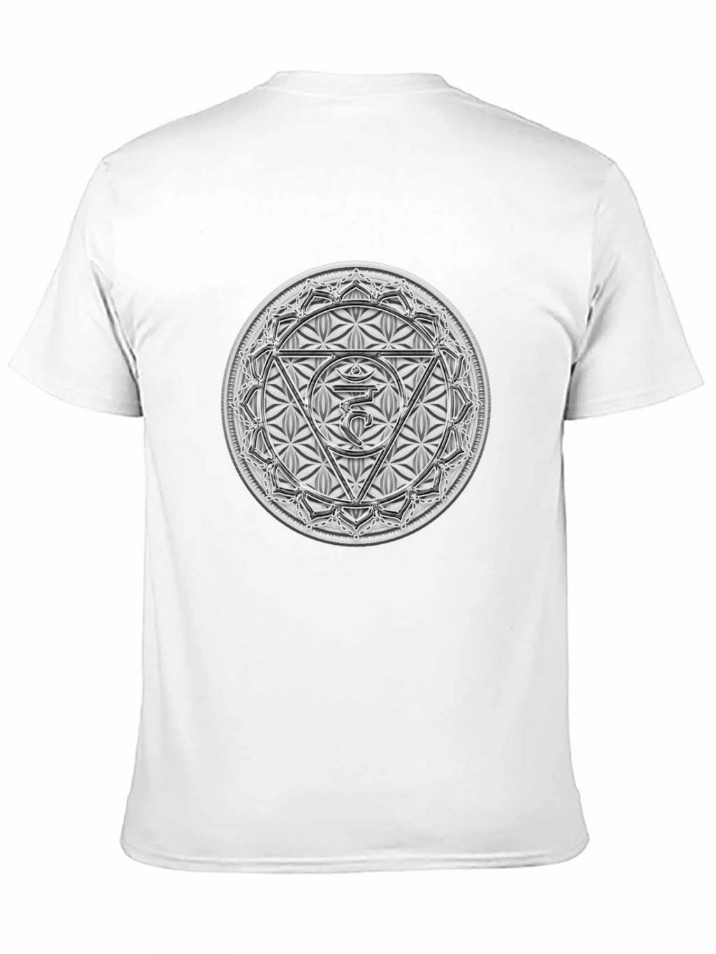 Camiseta Negra con Diseño Chakra Ajna