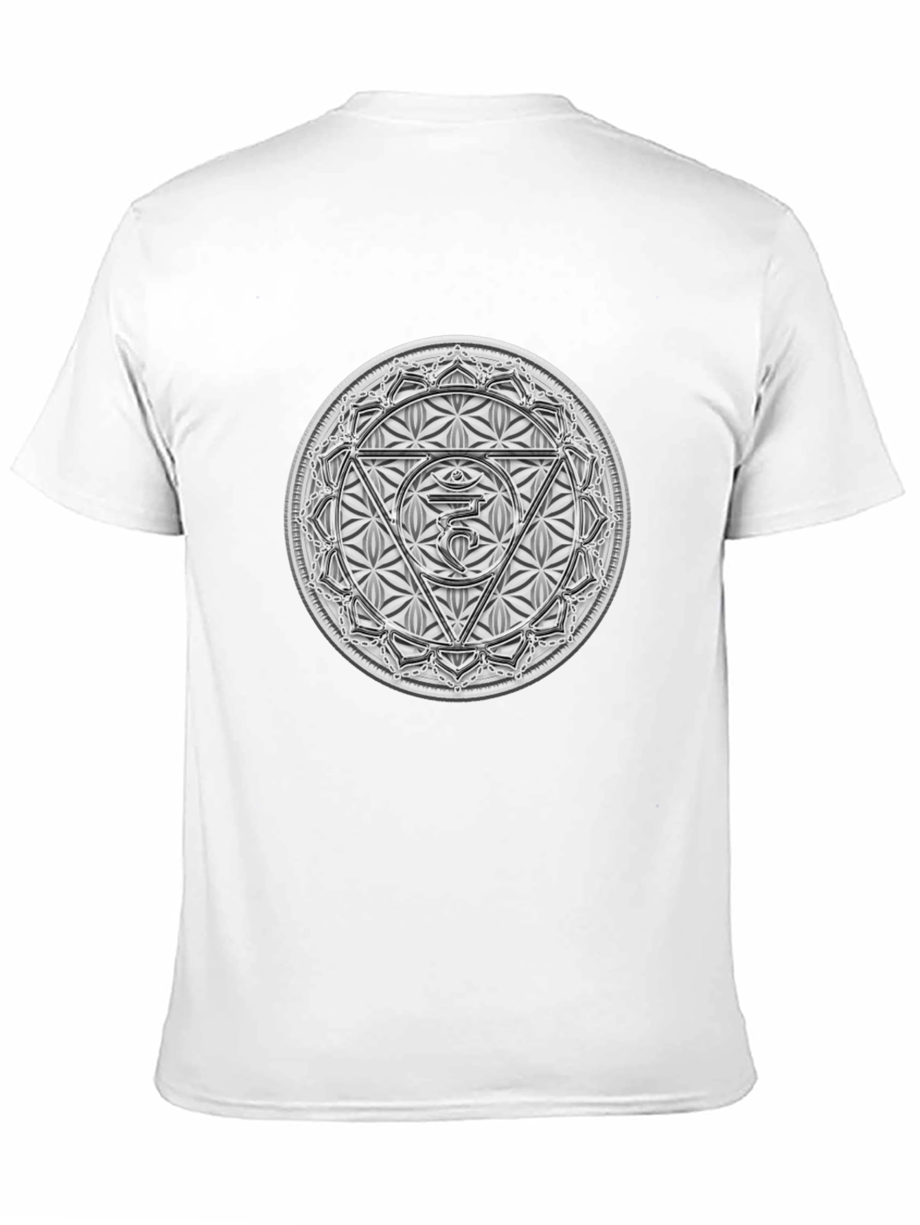 Camiseta Negra con Diseño Chakra Ajna
