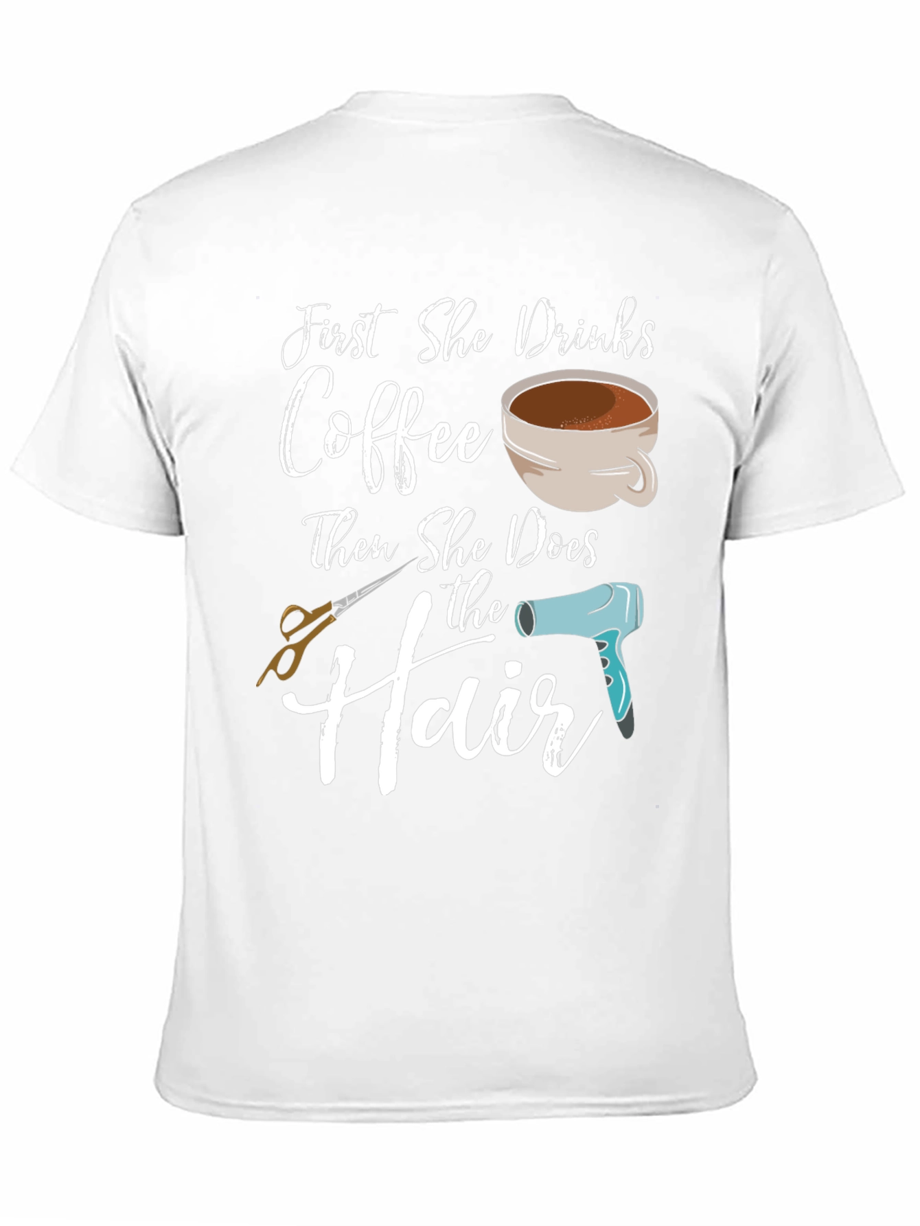Camiseta de peluquería - Primero café luego el pelo