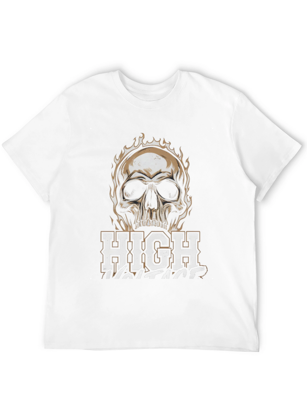 Camiseta Hombre Cráneo Voltaje