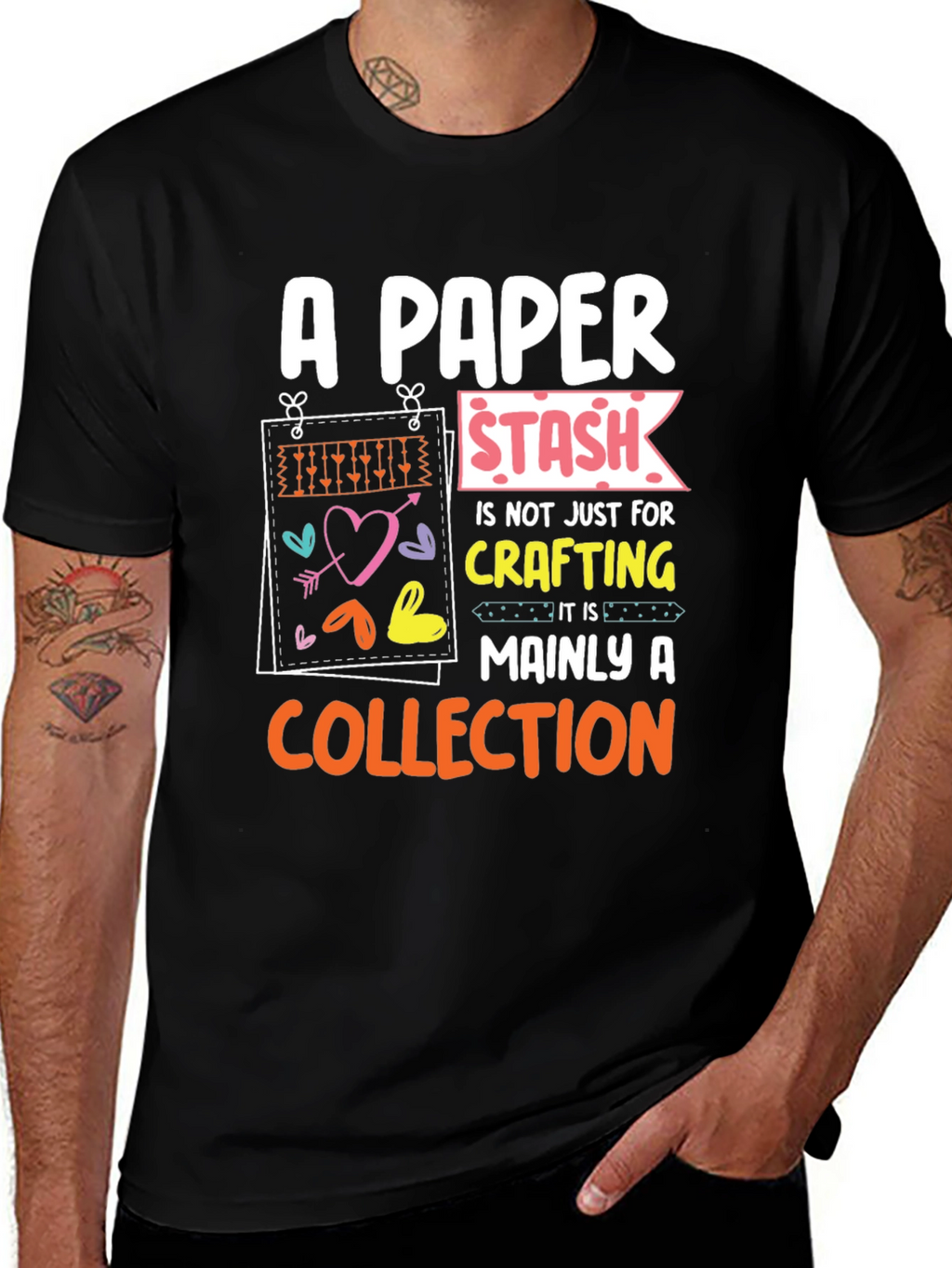 Camiseta Negra A Paper Stash