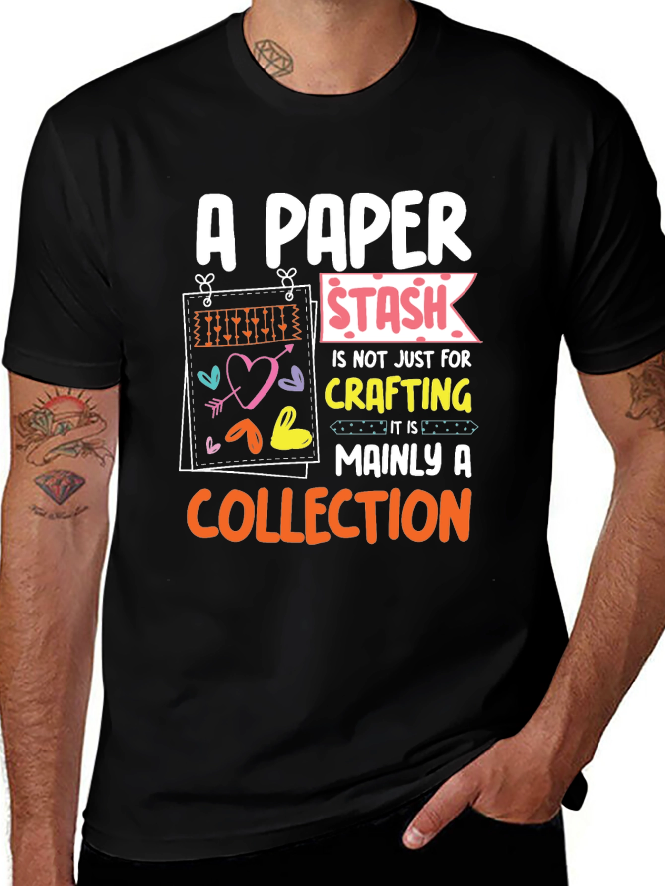 Camiseta Negra A Paper Stash