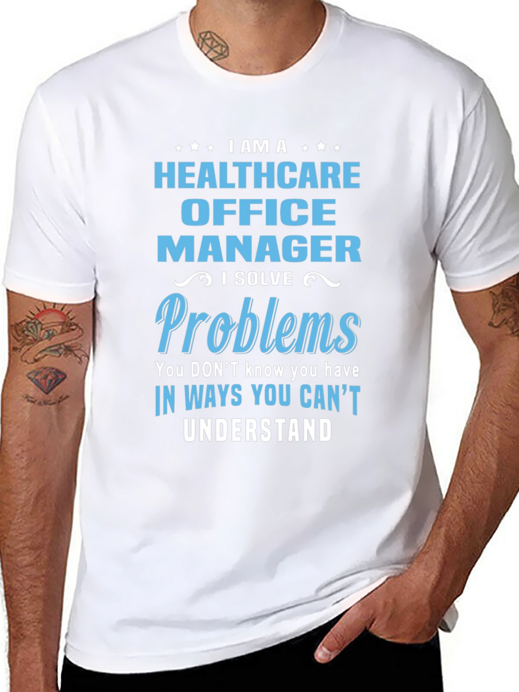 Camiseta Healthcare Office Manager con Diseño Divertido