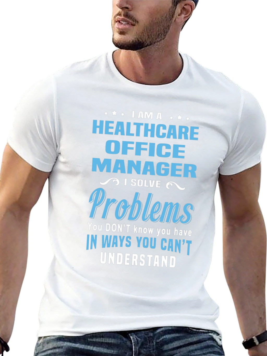 Camiseta Healthcare Office Manager con Diseño Divertido
