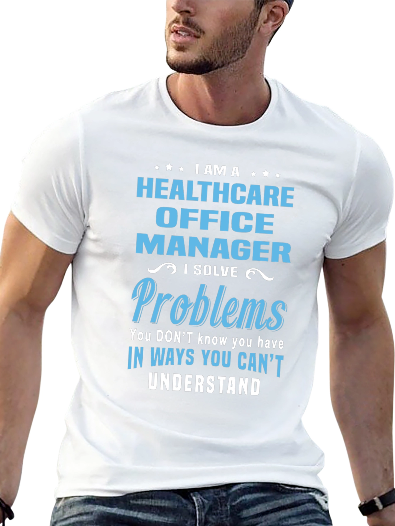 Camiseta Healthcare Office Manager con Diseño Divertido