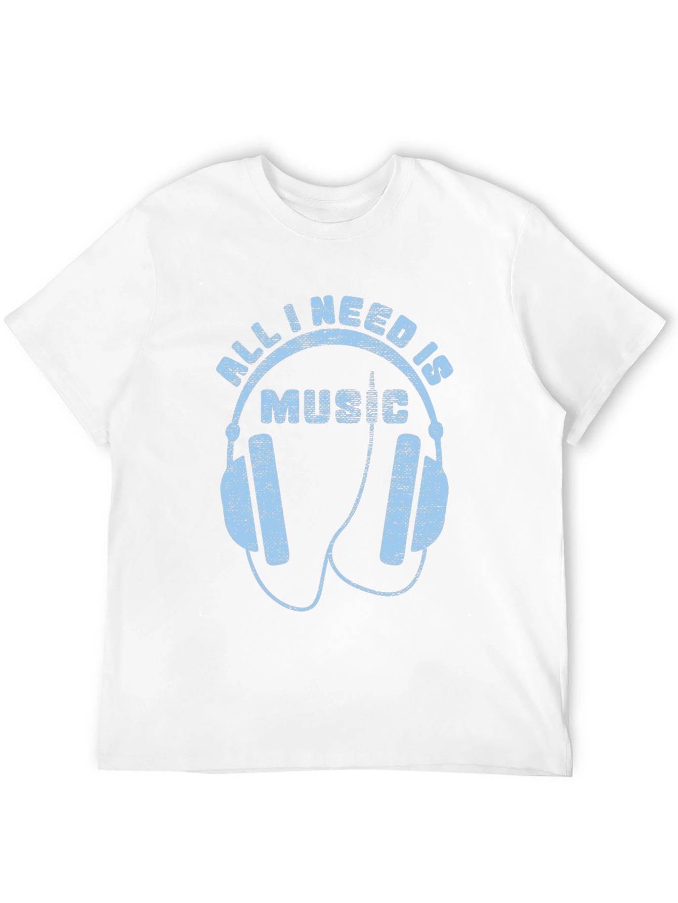 Camiseta Hombre All I Need Is Music Negra