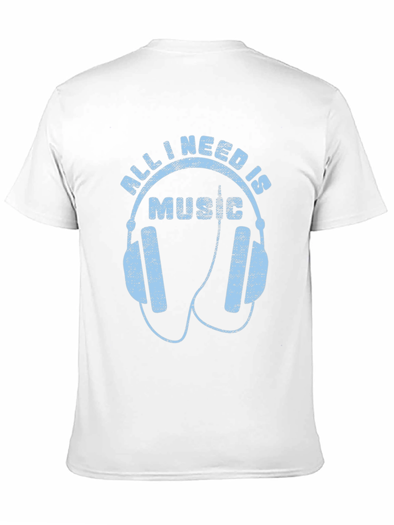 Camiseta Hombre All I Need Is Music Negra