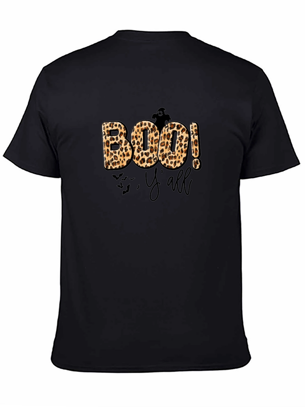 Camiseta Boo! Yall Halloween Leopardo