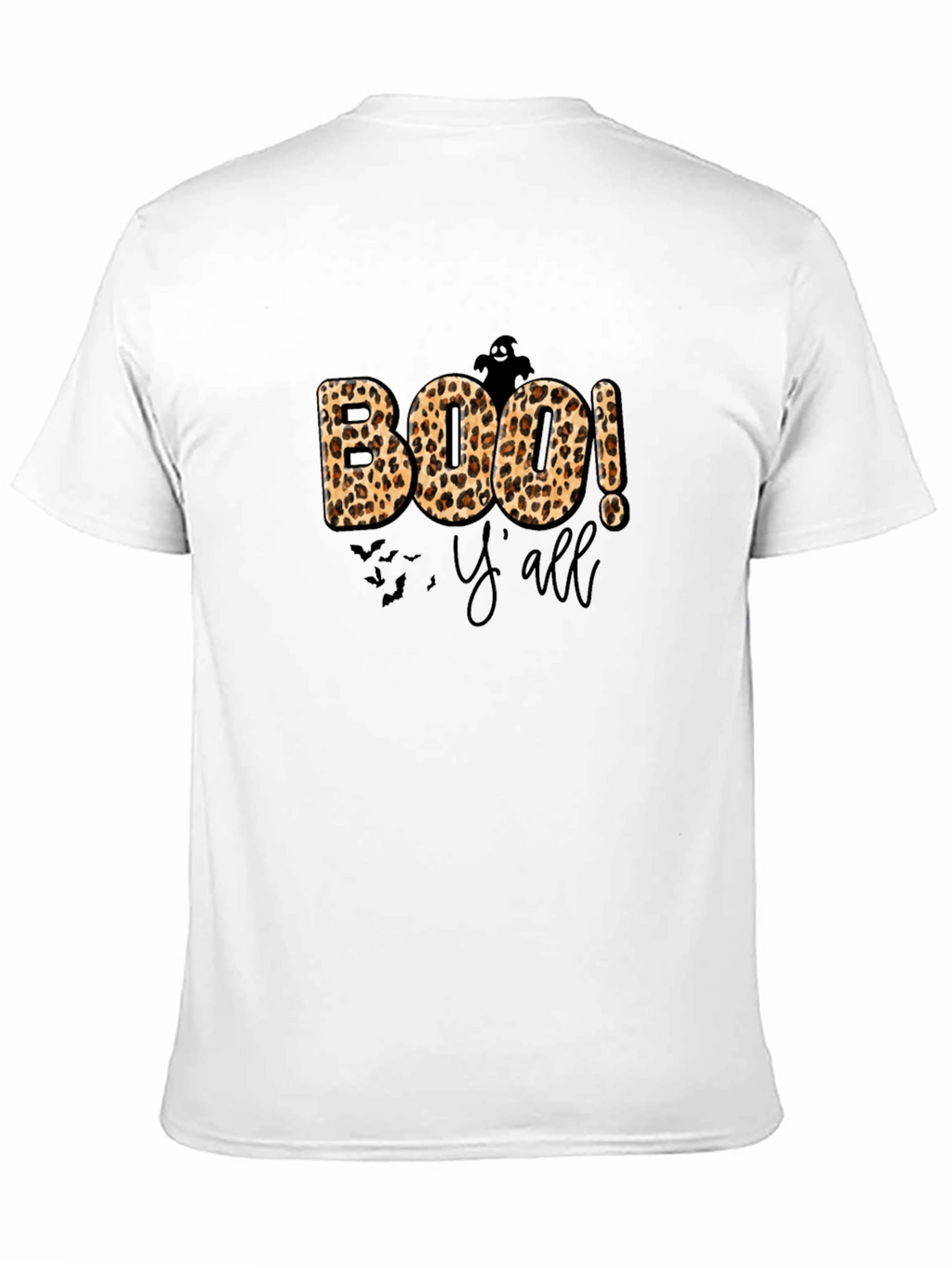 Camiseta Boo! Yall Halloween Leopardo