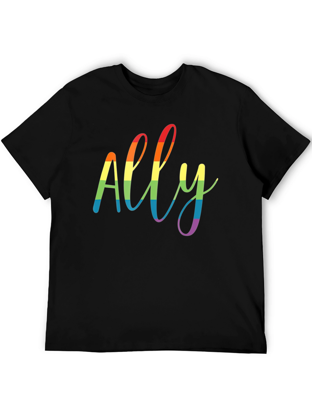 Camiseta Negra Ally Orgullo LGBTQ+
