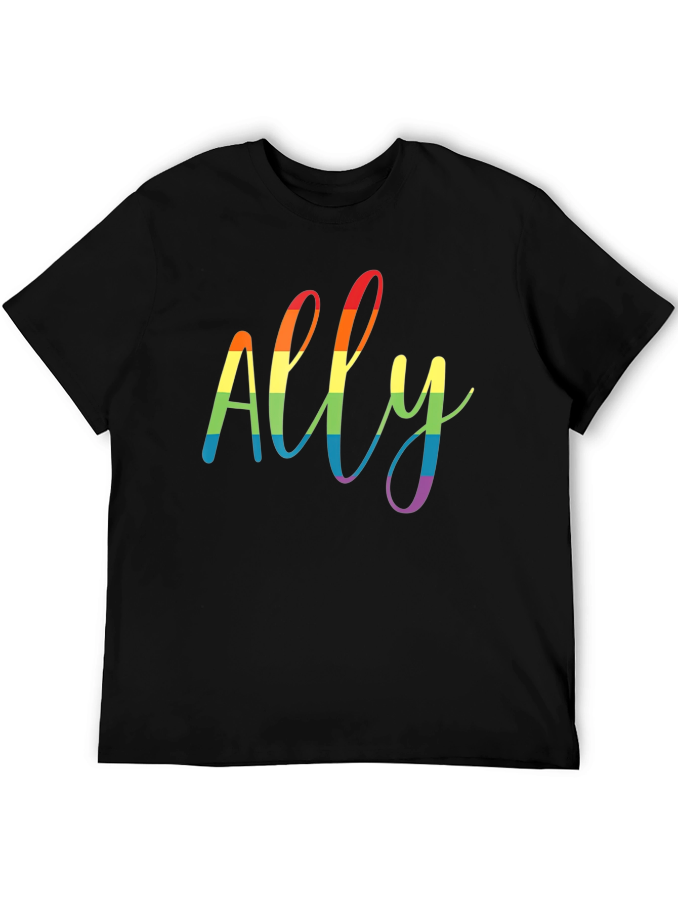 Camiseta Negra Ally Orgullo LGBTQ+