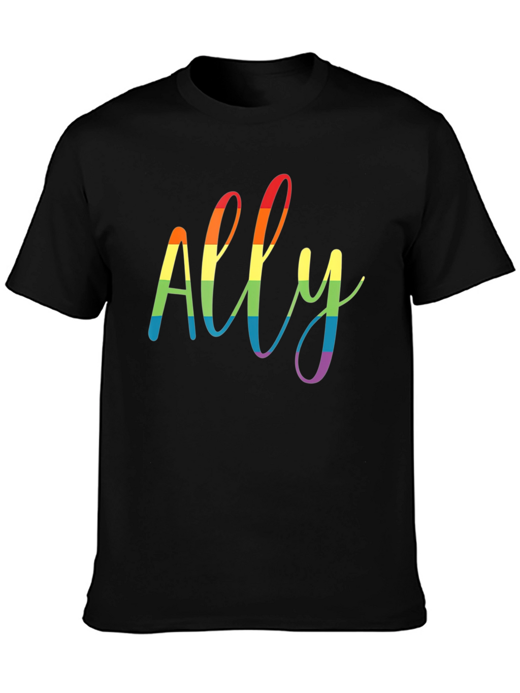 Camiseta Negra Ally Orgullo LGBTQ+