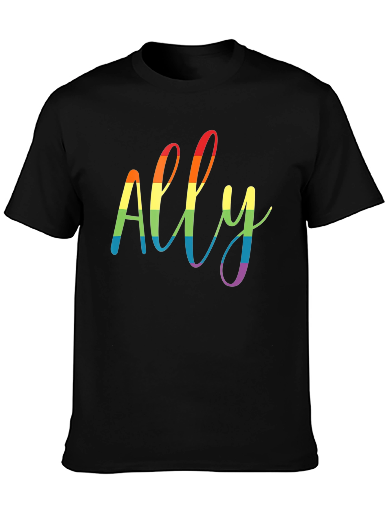 Camiseta Negra Ally Orgullo LGBTQ+