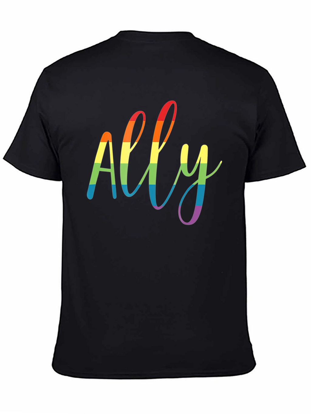 Camiseta Negra Ally Orgullo LGBTQ+