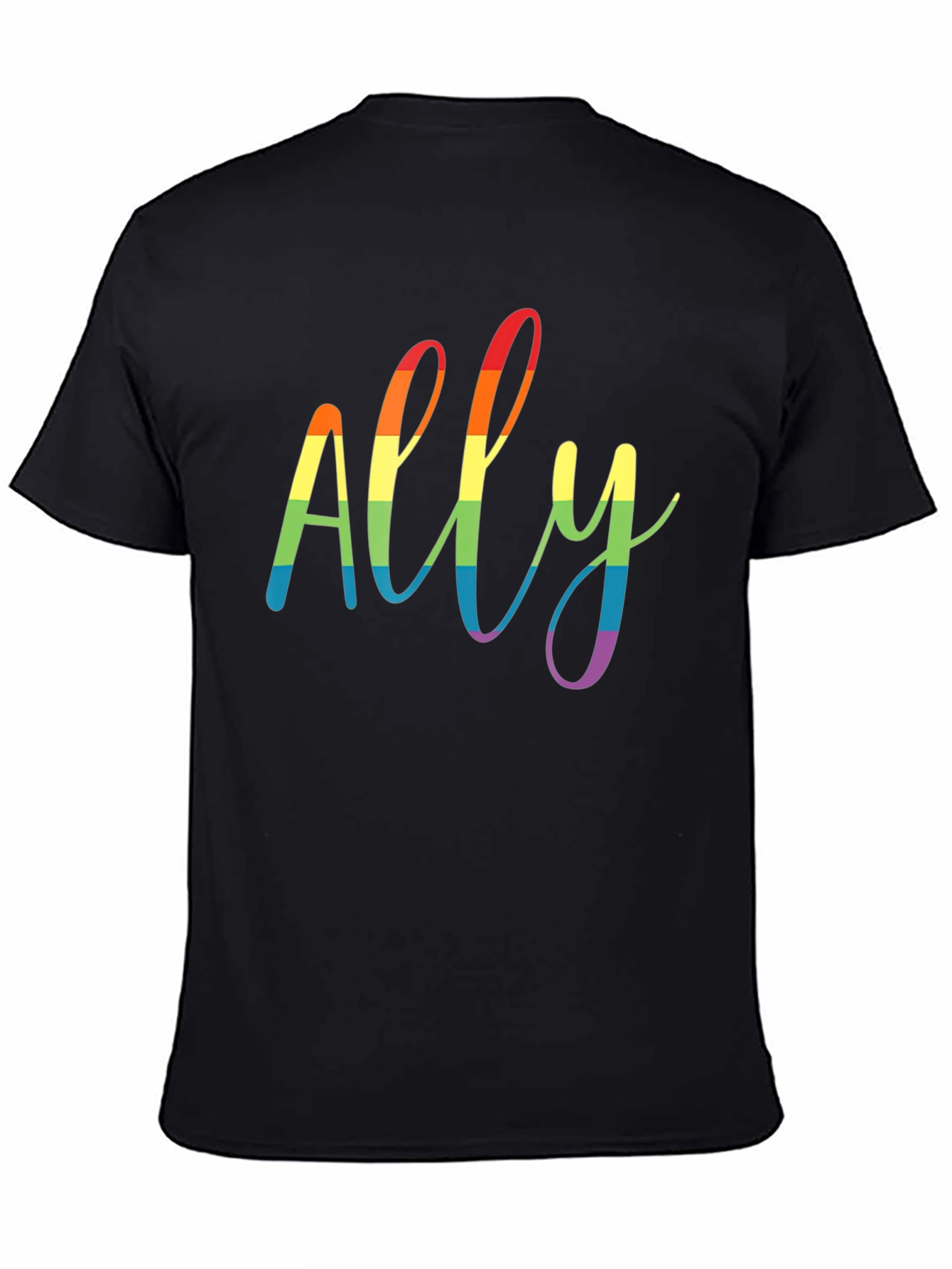 Camiseta Negra Ally Orgullo LGBTQ+
