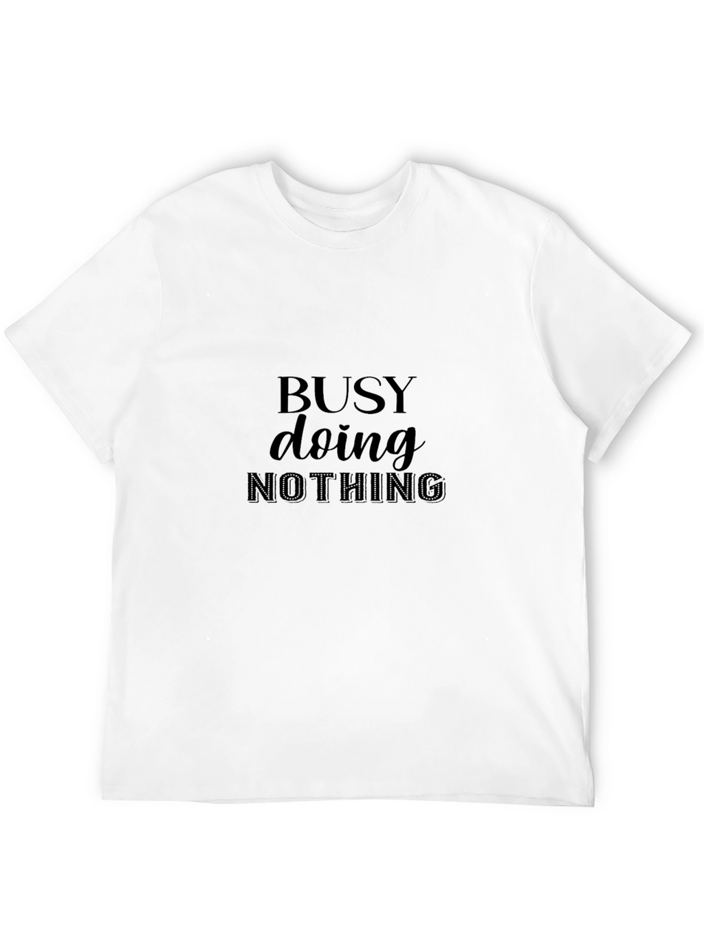 Camiseta Negra Busy Doing Nothing