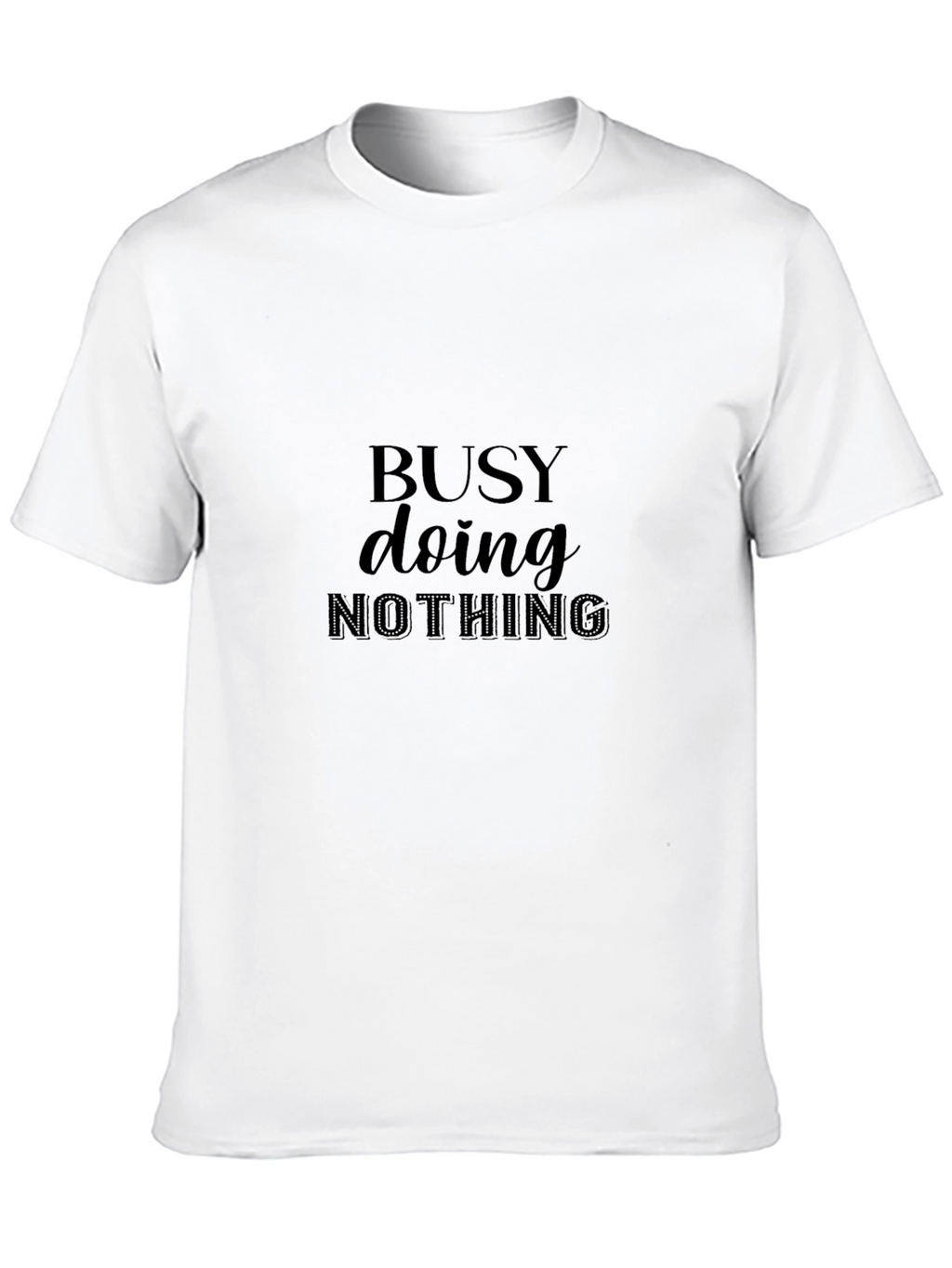Camiseta Negra Busy Doing Nothing