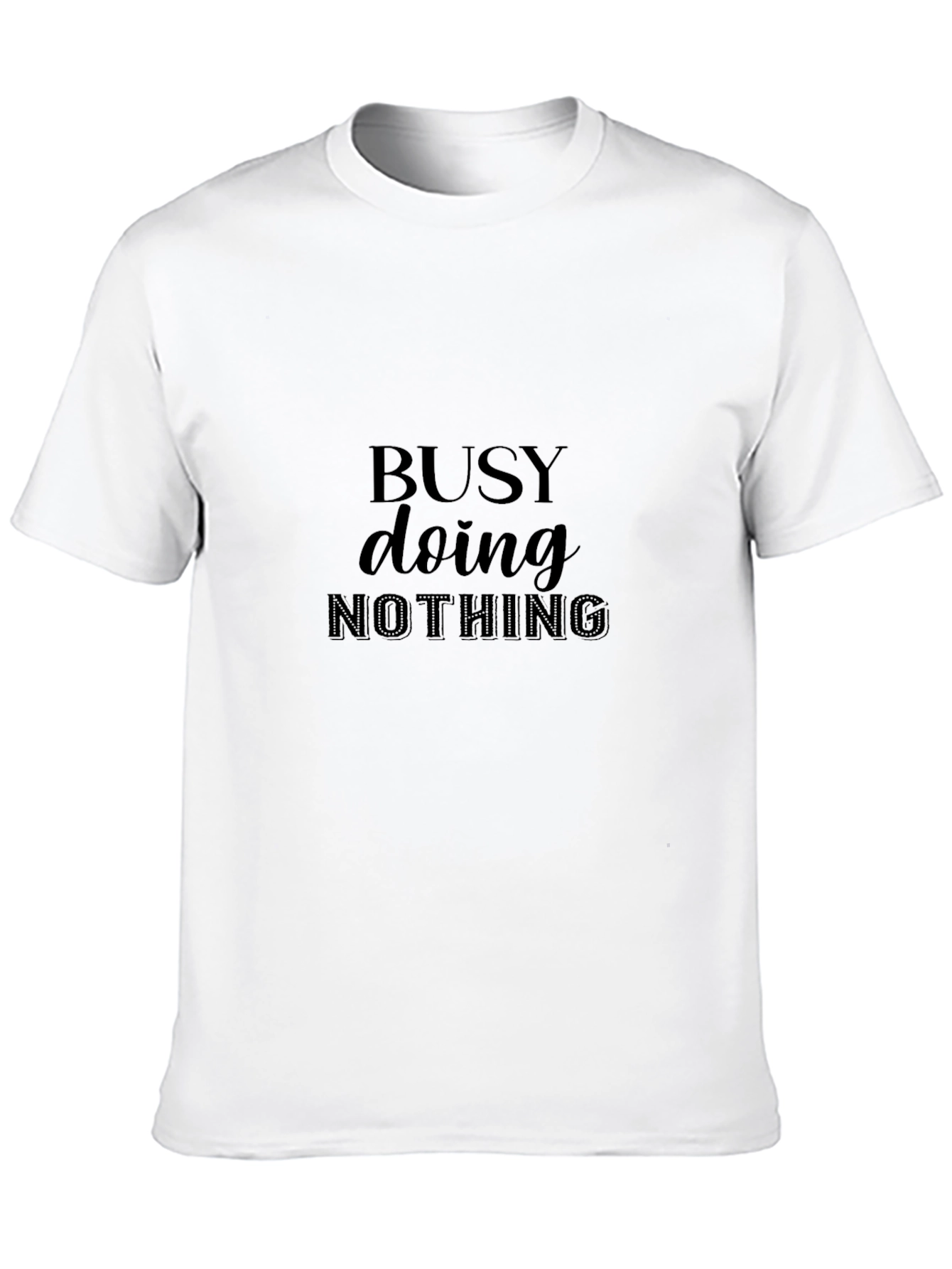 Camiseta Negra Busy Doing Nothing