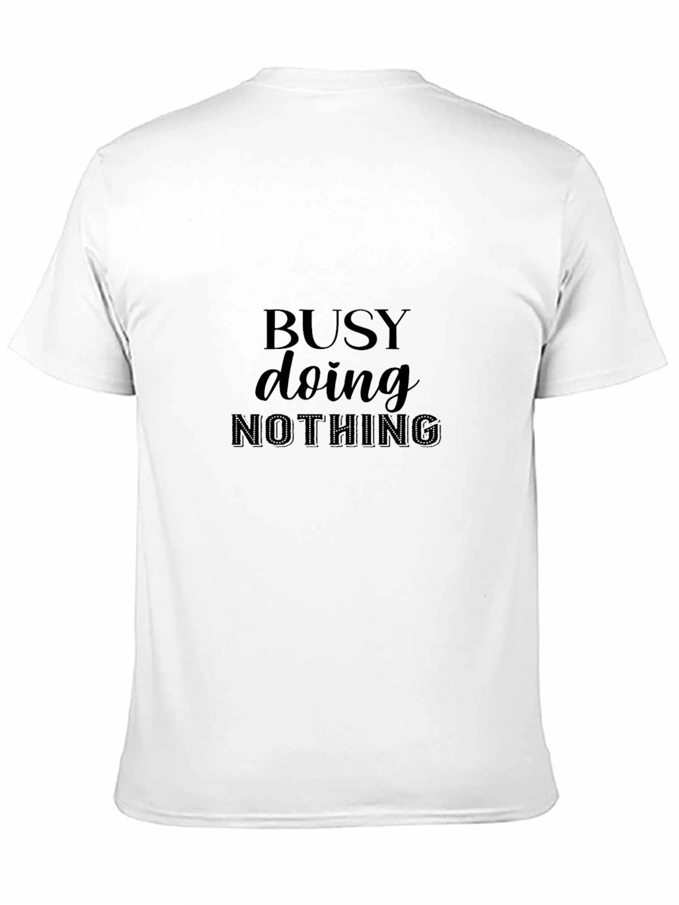 Camiseta Negra Busy Doing Nothing