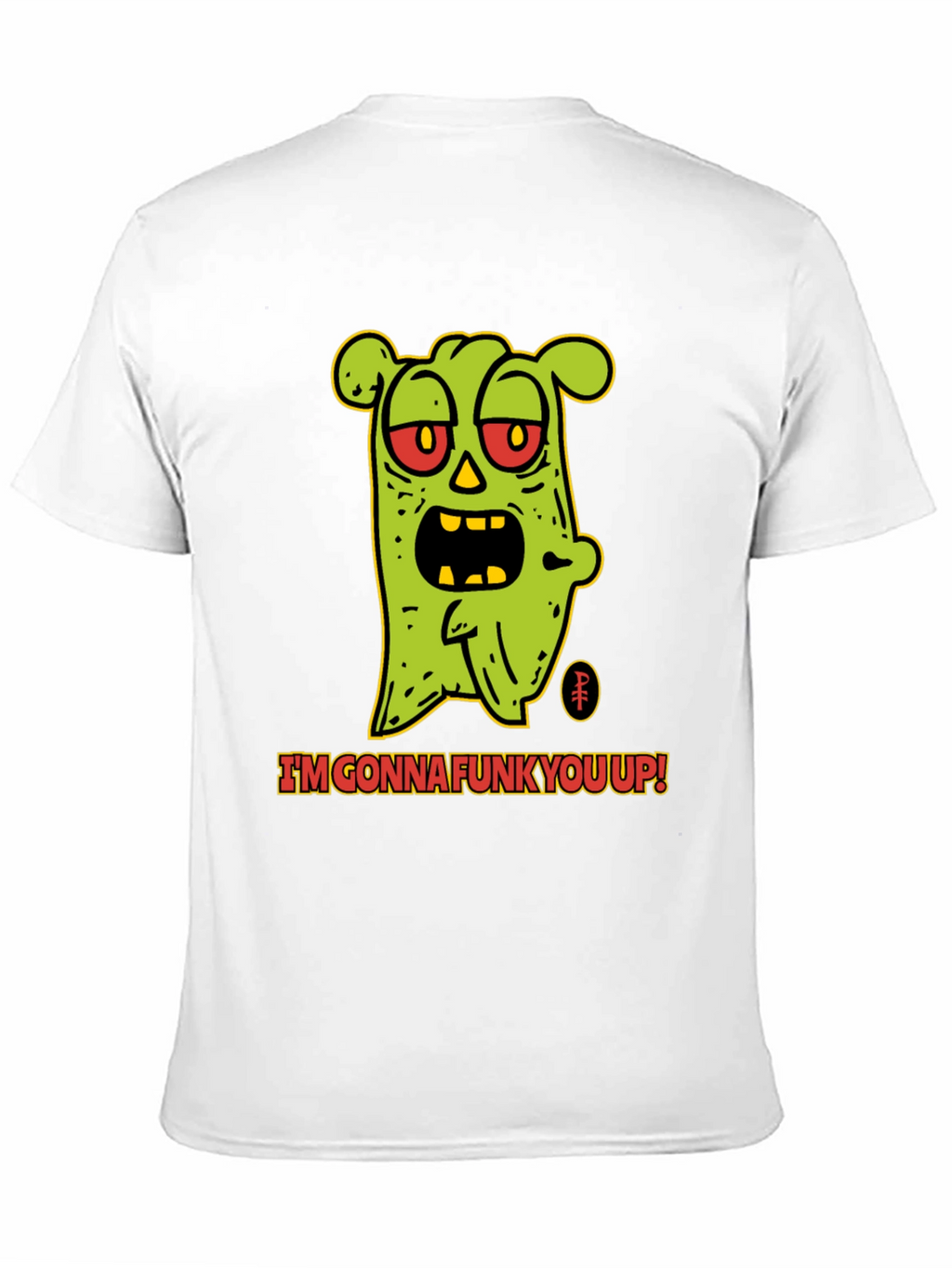 Camiseta Negra con Diseño de Monstruo Funky