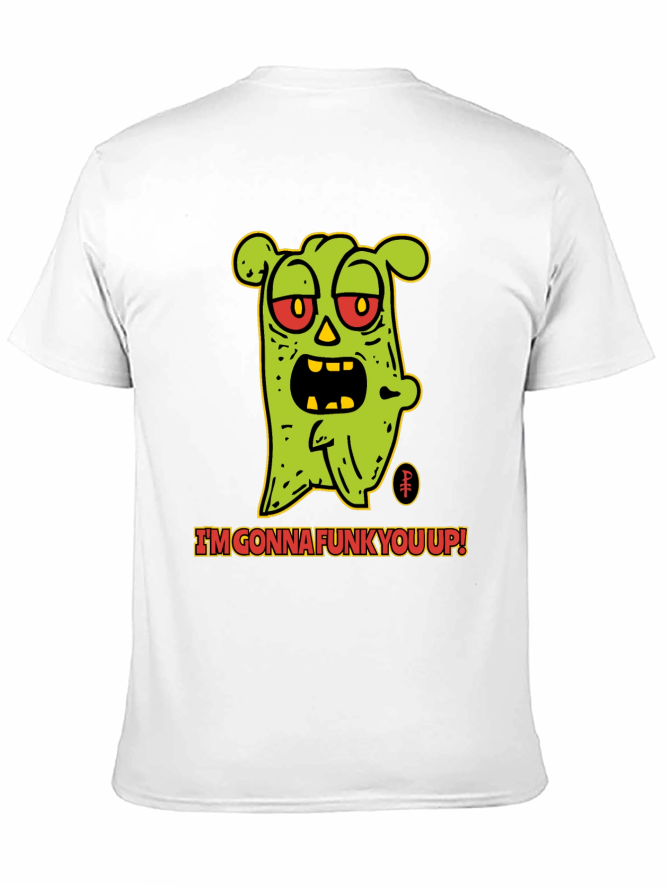 Camiseta Negra con Diseño de Monstruo Funky