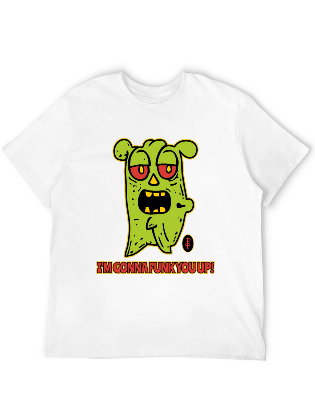 Camiseta Negra con Diseño de Monstruo Funky