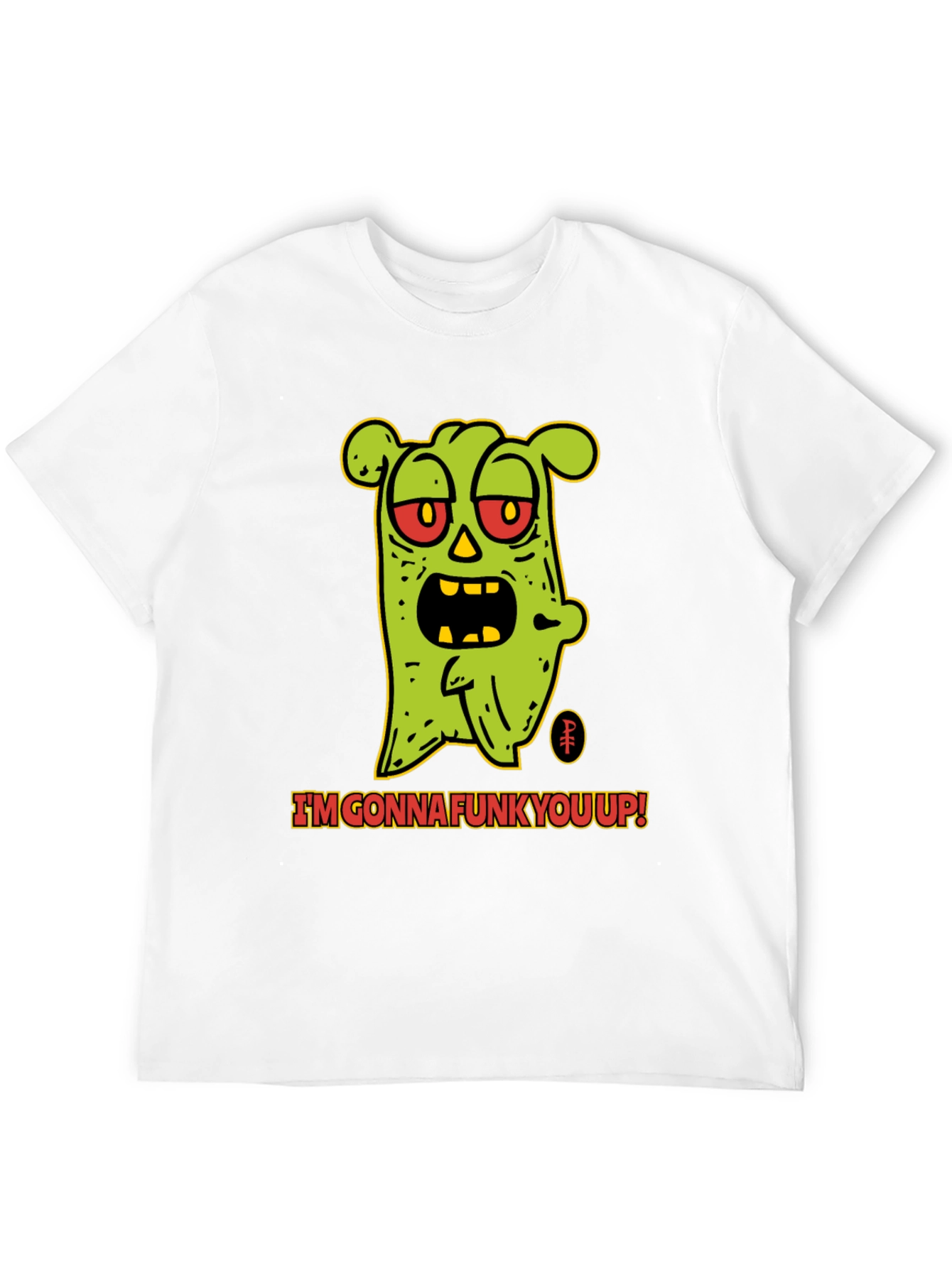 Camiseta Negra con Diseño de Monstruo Funky