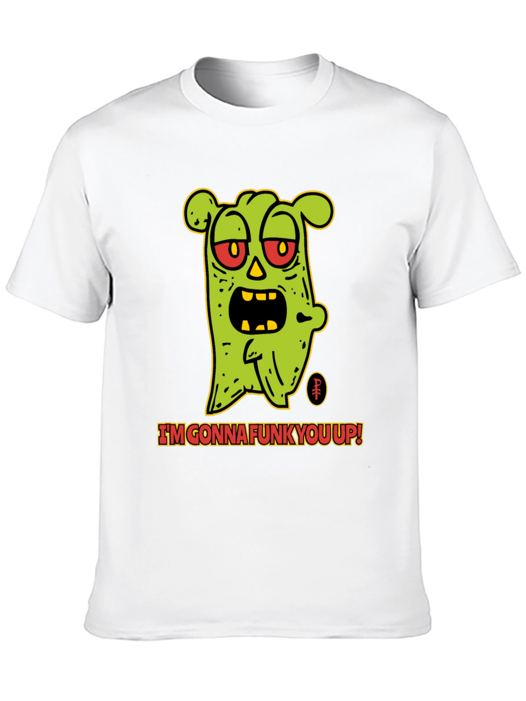 Camiseta Negra con Diseño de Monstruo Funky