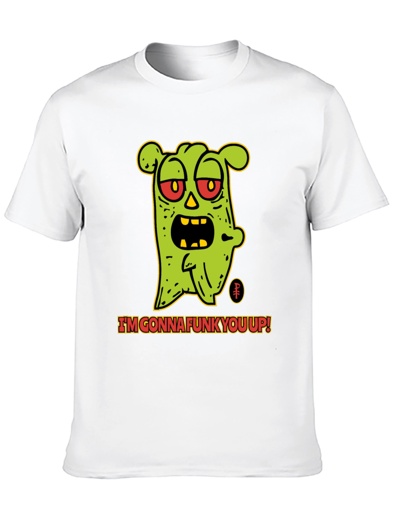 Camiseta Negra con Diseño de Monstruo Funky