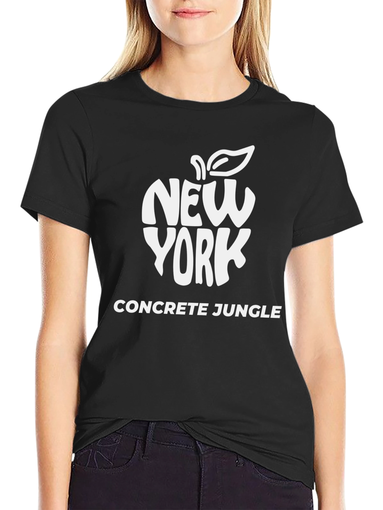 Camiseta Hombre New York Concrete Jungle Negra