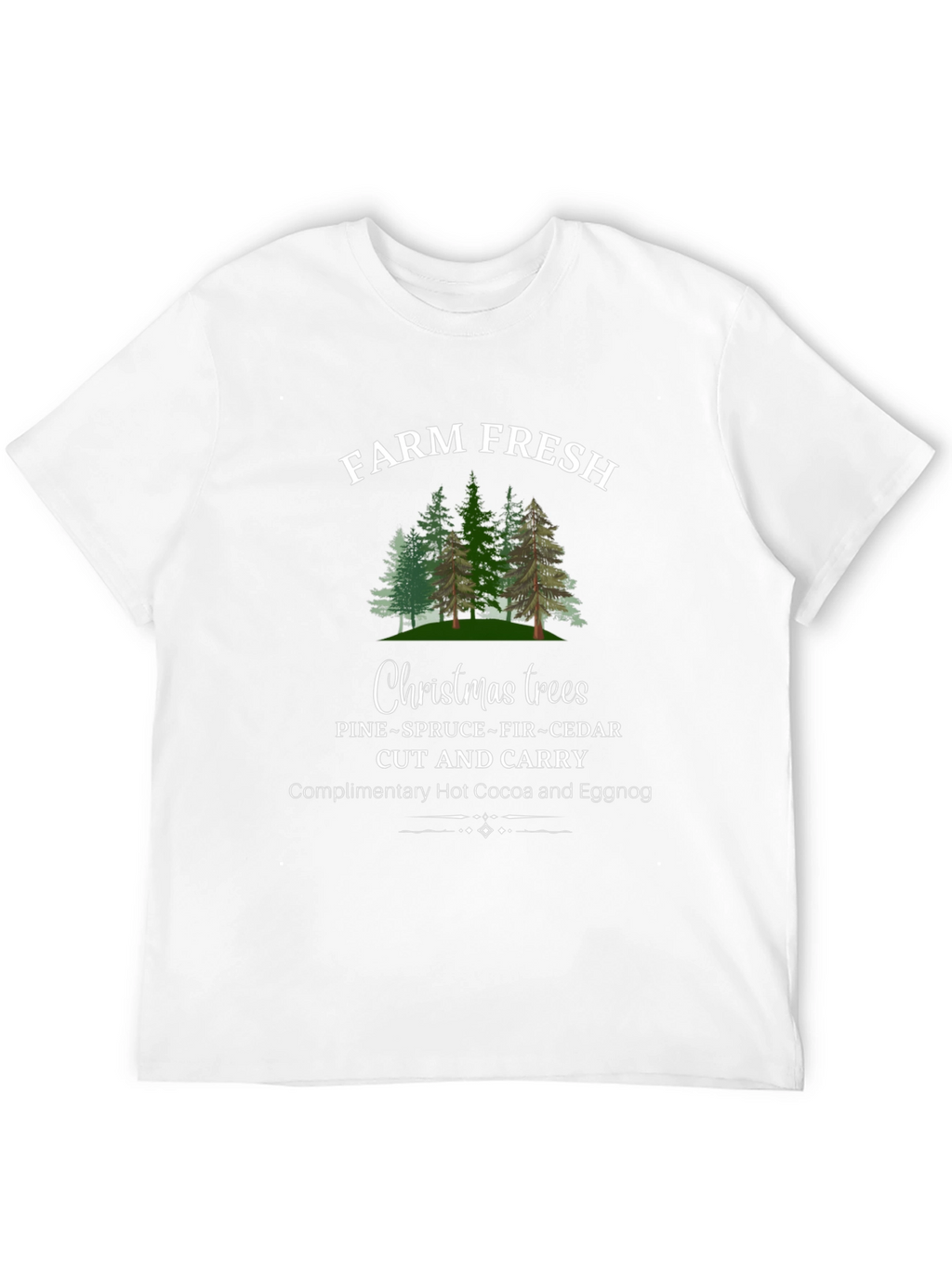 Camiseta Navideña Farm Fresh Christmas Trees