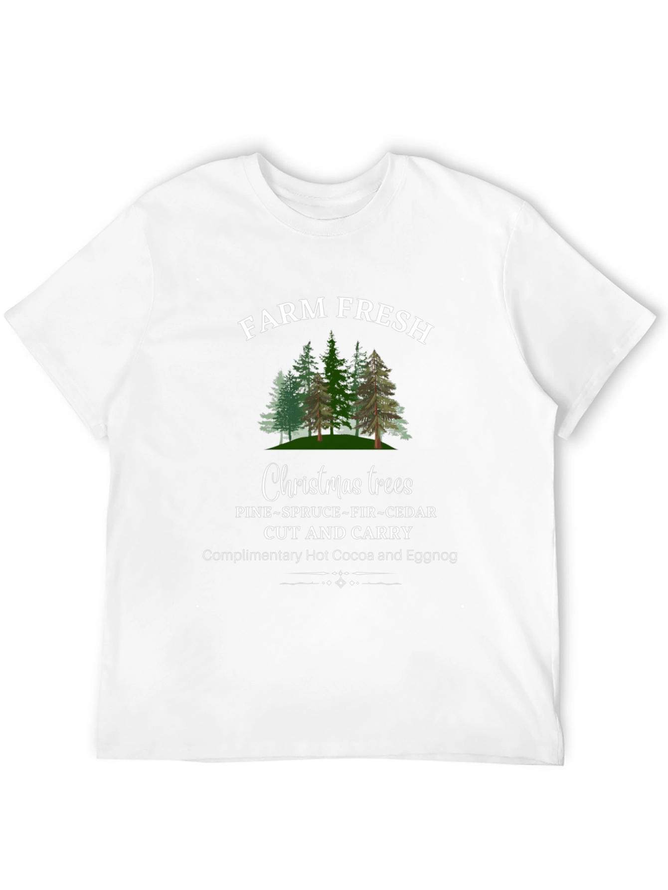 Camiseta Navideña Farm Fresh Christmas Trees