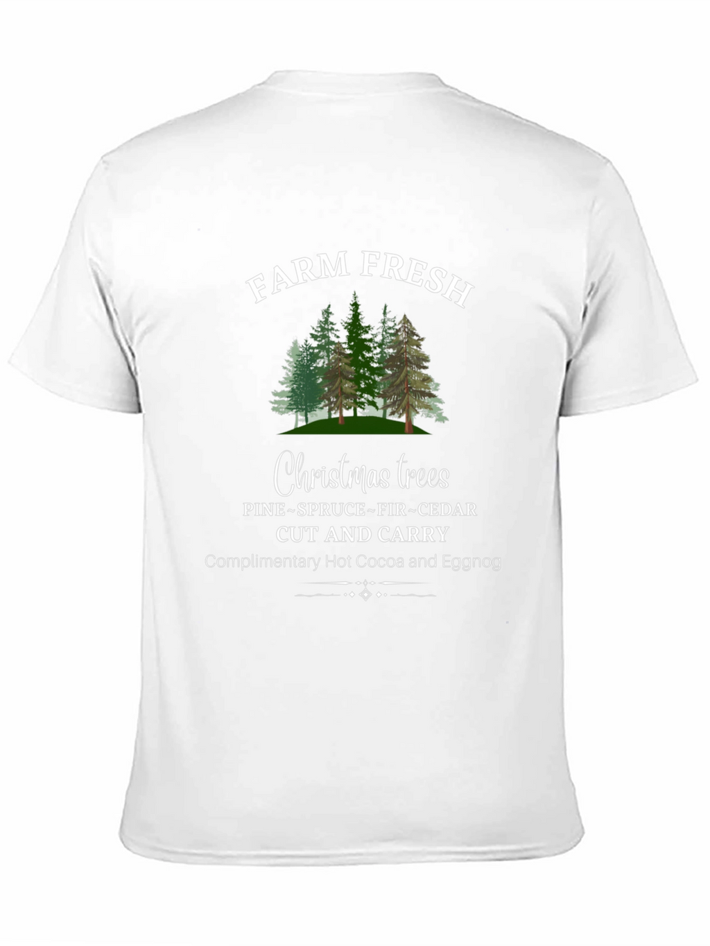 Camiseta Navideña Farm Fresh Christmas Trees