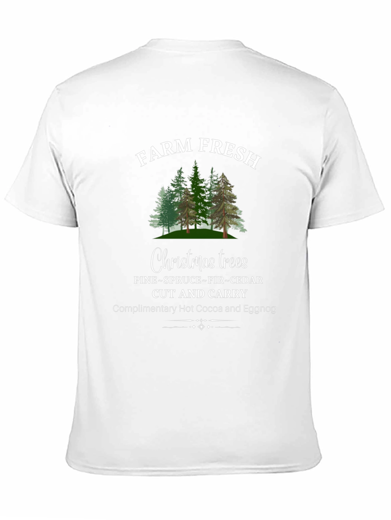Camiseta Navideña Farm Fresh Christmas Trees
