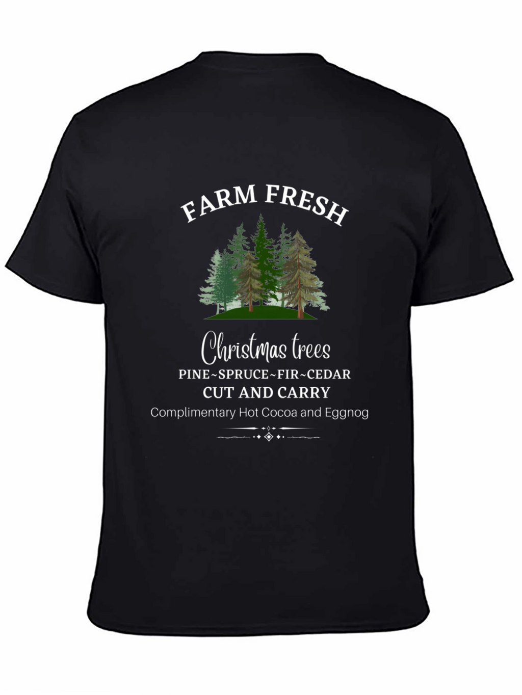 Camiseta Navideña Farm Fresh Christmas Trees