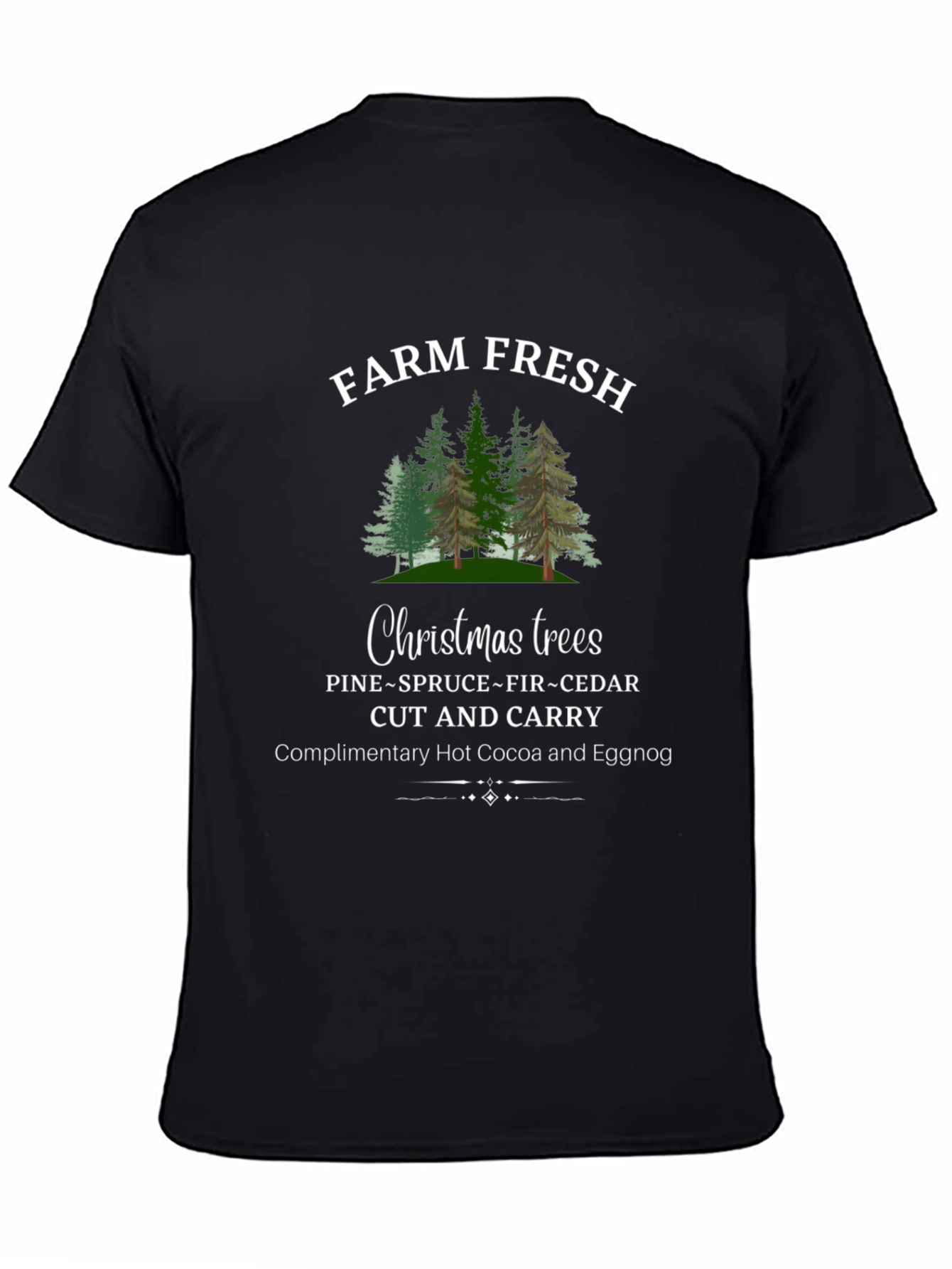 Camiseta Navideña Farm Fresh Christmas Trees