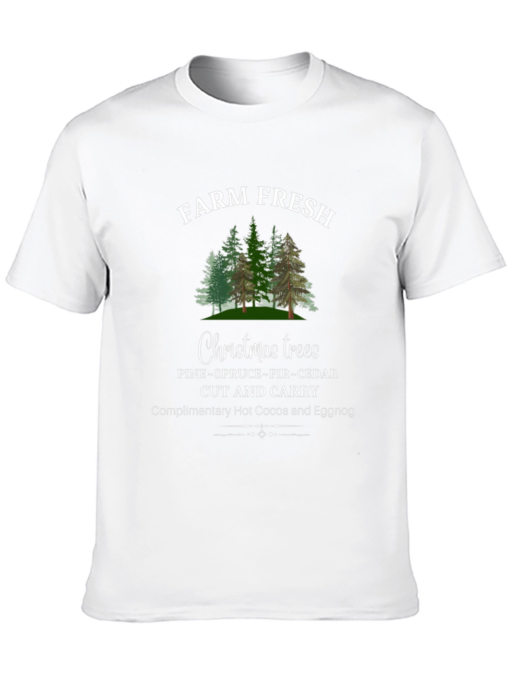 Camiseta Navideña Farm Fresh Christmas Trees