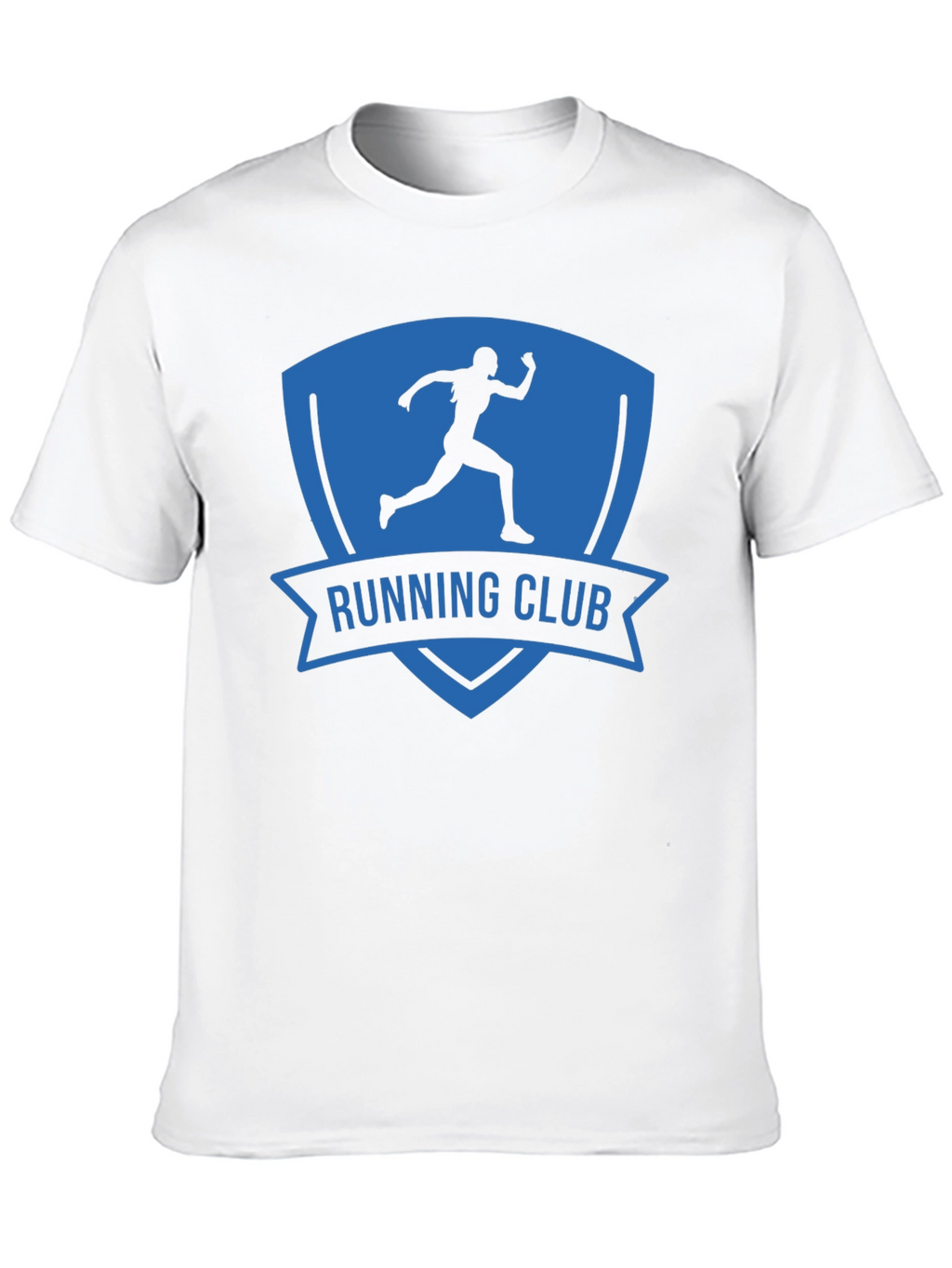 Camiseta Hombre Running Club Azul y Negra