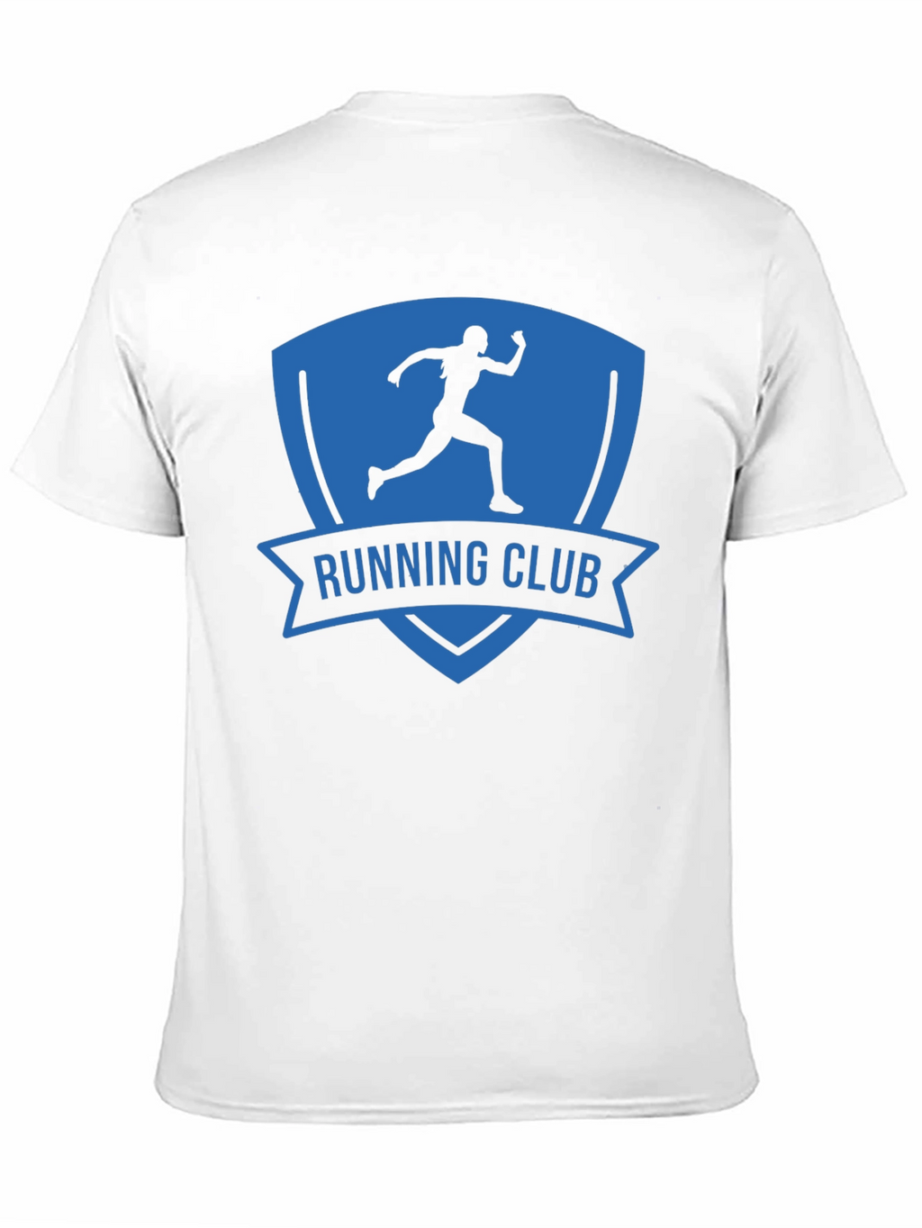 Camiseta Hombre Running Club Azul y Negra