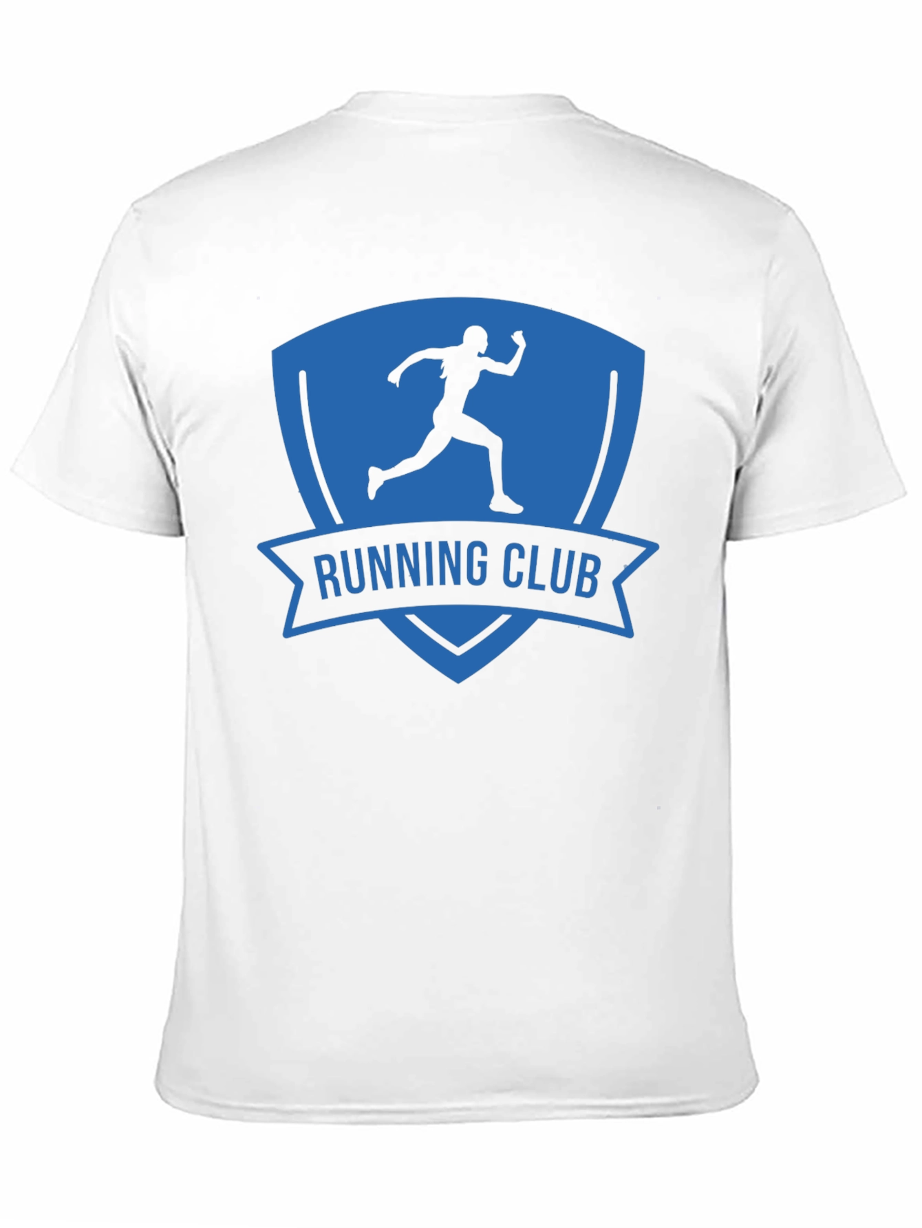 Camiseta Hombre Running Club Azul y Negra