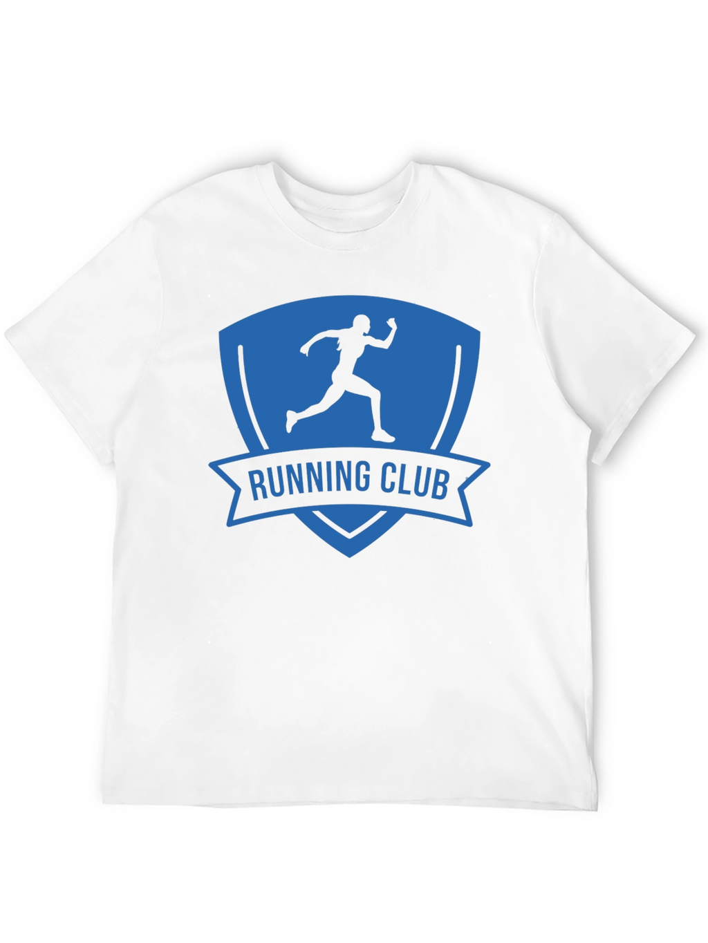 Camiseta Hombre Running Club Azul y Negra